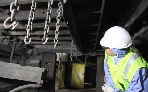 EWS Facility Inspection Eco waste solutions engineer inspecting customer facility