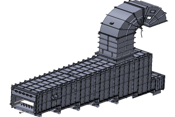 EWS 3D render Eco Waste Solutions 3D Model for Customer's Incinerator Project